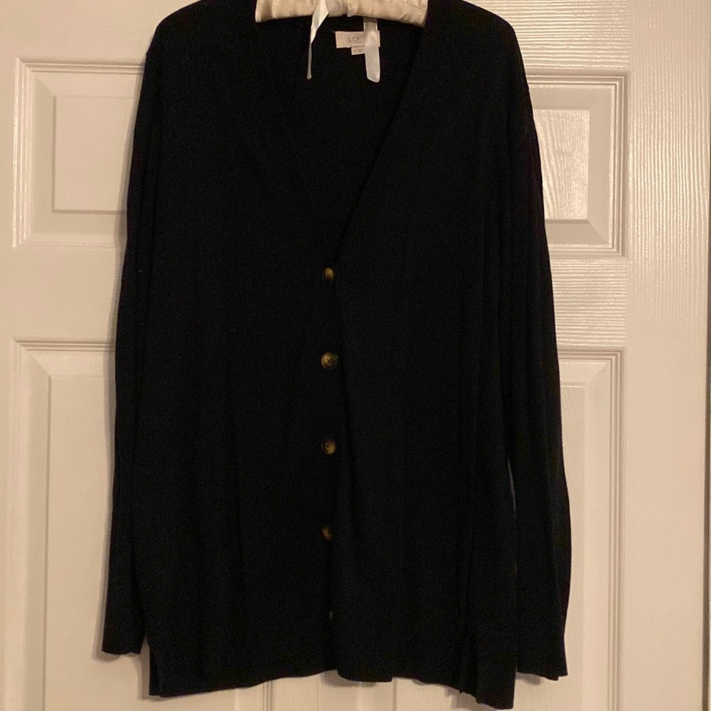 Loft outlet black cardigan